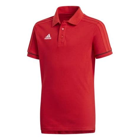 Rote adidas Poloshirts für Kinder von Top